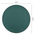 thumbnail image 4 of REGALWOVEN Set of 6 Placemats, Faux Leather Placemats for Kitchen Dining Table Decor Washable Heat Resistant Table Placemats Wipeable Table Mat Green 15x15in, 4 of 7
