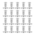 thumbnail image 3 of Candlesticks Plastic Silver For Wedding Party 20Pack 2.4In, 3 of 9