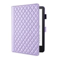 thumbnail image 2 of for Kindle Paperwhite 7 inch 12th Gen 2024 Released Case, Rhombus Pattern Multiple Viewing Angles Stand Slim Folio Cover (Purple), 2 of 6