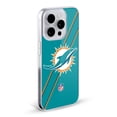 thumbnail image 2 of Head Case Designs NFL Miami Dolphins Logo Stripes Soft Gel Case for Apple iPhone 15 Pro Max, 2 of 7