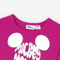 thumbnail image 3 of Disney Dress for Toddler Girl 4-5T, Family Matching Short Sleeve Outfits, Rosy Red, 3 of 6