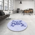 thumbnail image 4 of Ahgly Company Tapis Rectangulaire d'Intérieur Lavable en Machine Lavande Bleu Transitionnel, 7 Pieds x 9 Pieds, 4 of 7