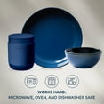 thumbnail image 4 of Corelle Stoneware 16-piece Dinnerware Set, Service for 4, Navy, 4 of 7