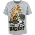 thumbnail image 3 of Funstuff Construction Truck Little Boys T-Shirt and Mesh Shorts Outfit Set Toddler to Little Kid, 3 of 5