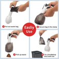 thumbnail image 5 of SDIGV Recogedor de excrementos para mascotas con 150 bolsas de basura para perros y gatos grandes y pequeños con dispensador de bolsas para excrementos incorporado, fácil de usar para recoge, 5 of 5