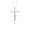 10K White Gold, variant on Fine Jewelry 10K White Gold Diamond Cross Pendant with Silver Cable Chain Necklace (1/3 cttw, I2-I3 Clarity, I-J Color) 18inch | Metal Weight :3 gram