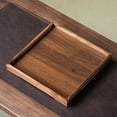 thumbnail image 5 of Wooden Tea Tray | Dry Brew Storage Tray | Cup Organizer | Candy and Fruit Serving Tray | Unique Chinese Style | 14.96x11.02x0.79 in | Brown | 1 Pack, 5 of 6