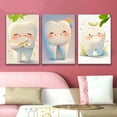 thumbnail image 4 of 2D Flat 3pcs Frameless Tooth-Shaped Wall Art with Rainbow & Sparkles - Cute Cartoon Dental Design for Home Decor, Ideal for Mother'S Day, Birthday, Father'S Day Gifts, Indoor Wall Decor|Playful Desi, 4 of 4