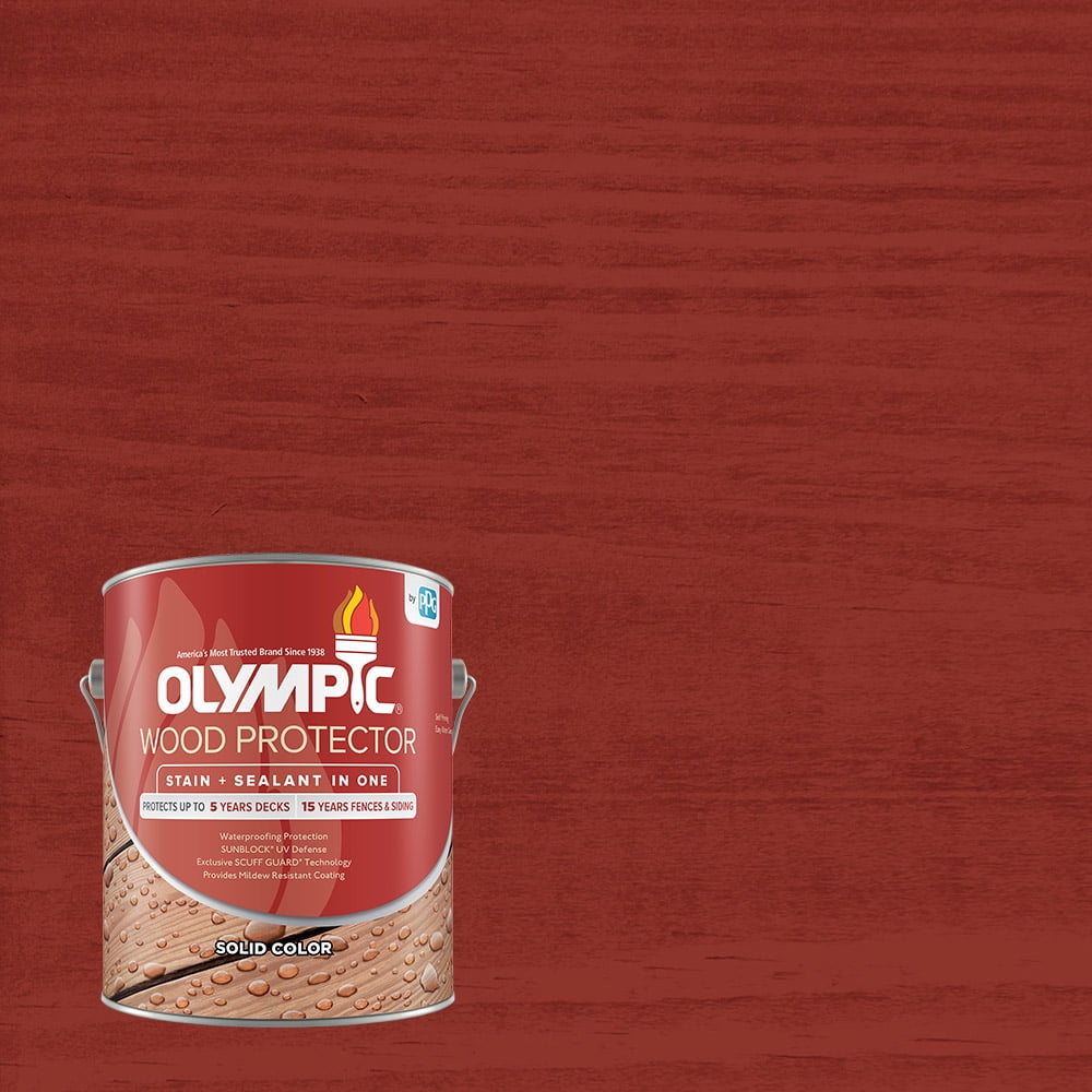 Olympic Wood Protector Exterior Stain Plus Sealant in One, Solid