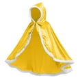 thumbnail image 3 of Favoffer Winter Girls Dress Up Hooded Cape Long Length Elegant Princess Cloaks Big Girl Capes Soft Breathable Party Daily Travel Home 3-12 Years, 3 of 7