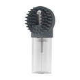 thumbnail image 3 of Skin-Friendly Soft Silicone Pet Brush with Shampoo Dispenser, Long Handle Cat and Dog Bath Brush for Long Short Haired Dogs and Cats, 2-in-1 Cat Grooming Brush Massage Brushes Fast Drying, Gray, 3 of 7