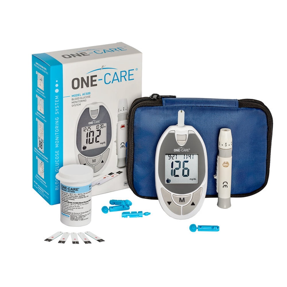 OneCare Glucose Monitoring Kit Includes Accessories