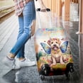 thumbnail image 3 of Welcome Spring Fairy Soft Coated Wheaten Terrier in Flower Meadow Travel Luggage Cover Wheatie Dog Lover Suitcase Dust Protective Decor - 13002, 3 of 5