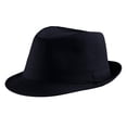thumbnail image 2 of Sombrero Fedora Dress Up America Black para hombre y mujer, 2 of 4