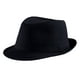 thumbnail image 2 of Sombrero Fedora Dress Up America Black para hombre y mujer, 2 of 4