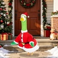 thumbnail image 4 of Cififendec Christmas Porch Goose Outfit, Seasonal Printed Costume for 23" Front Yard Goose Figurine Styling & Holiday Patio Festive Decoration Layout, 4 of 5