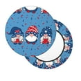 thumbnail image 2 of Naloa Three Gnome Independence Day Round Bar Stool Cushion Cover 12-14 inch, Fits Kitchen, Office, Restaurant Chairs - 13 inch, 2 of 7
