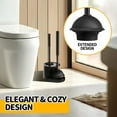 thumbnail image 5 of propuri 2 in 1 Toilet Plunger and Brush Set with Extended Handle, Bathroom Cleaning Tools, 5 of 6