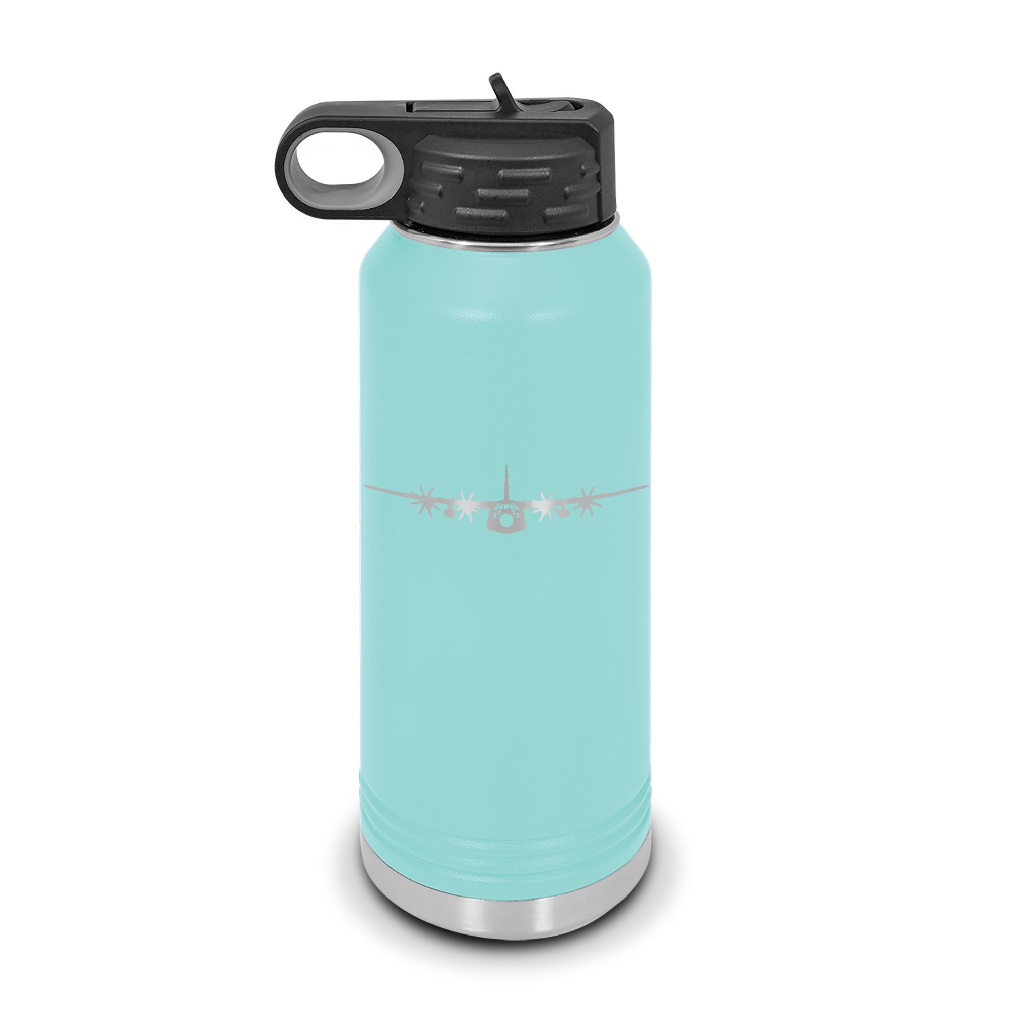 C-130H Hercules Water Bottle 32 oz - Laser Engraved w/ Flip Top Removable  Straw - Polar Camel - Stainless Steel - Vacuum Insulated - Double Walled -  Drinkware Bottles - c130h c130 c-130 8 blade - Teal - Walmart.com