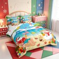 thumbnail image 2 of Manfei Xmas Snowflake 7-Piece Twin Bedding,Vintage Farm Cattle Bedding Comforter Set,Xmas Reversible, 2 of 7