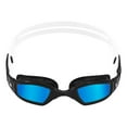 thumbnail image 2 of Michael Phelps Blue Titanium Mirrored Ninja Goggles, Black/White, 192230, 2 of 5