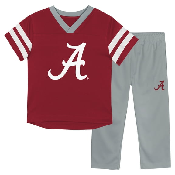 Infant Alabama Crimson Tide Two-Piece Red Zone Jersey & Pants Set