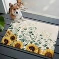 thumbnail image 4 of Rectangle Area Rug 2x3ft,Farm Sunflower Eucalyptus Leaves Washable Carpet Non-Slip Runner Accent Rugs Indoor Floor Mat for Bedroom Living Room Decor,Rustic Plants Retro Linen, 4 of 9