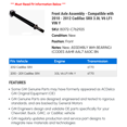 thumbnail image 2 of Front Axle Assembly - Compatible with 2010 - 2012 Cadillac SRX 3.0L V6 LF1 VIN Y - AC Delco, 2 of 2
