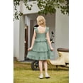 thumbnail image 6 of Arshiner Girls Dresses Ruffle Sleeve Tiered Casual Flowy Swing Tween Sundress with Pockets for Girls, 6 of 6