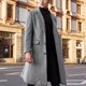 thumbnail image 1 of KIHOUT ofrece abrigos largos de lana cálidos y de moda de estilo británico para hombre., 1 of 7