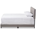 thumbnail image 3 of Baxton Studio Audrey Fabric Tufted King Bed in Light Grey, 3 of 8