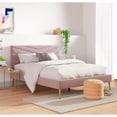 thumbnail image 2 of Adore Decor Sidney Upholstered Platform Bed Queen Size Blush Pink, 2 of 13