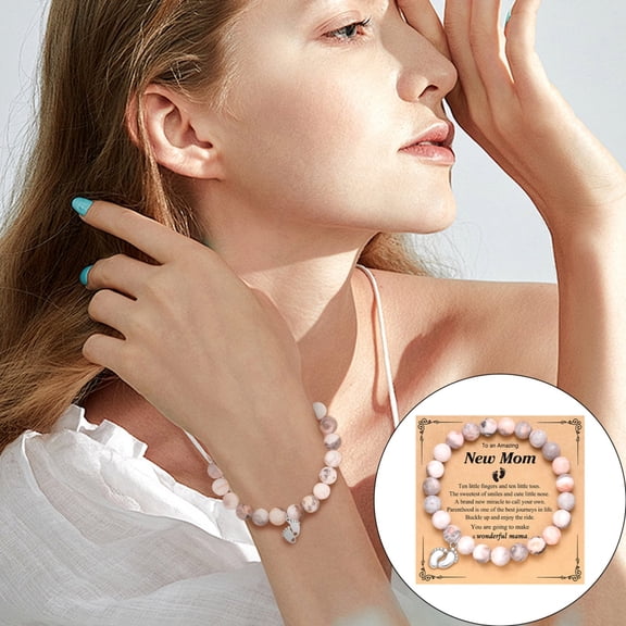 FENGGHAO Adjustable Bracelet for New Mom First Time Mothers Day Gift Women Fashion Jewelry Mommy to Be Present