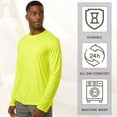 thumbnail image 6 of High Visibility Short Sleeve Workwear Tee, 100% Polyester Hi Vis Pro-Lock Performance Long Sleeve T-Shirt (Mixed Neon Orange/ Yellow 10 Pack, 3XL), 6 of 7