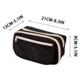 thumbnail image 2 of IPEWLEX Large Capacity Zipper Pencil Case, Versatile Multi-functional Organizer Pouch for Makeup & Electronics, Lightweight Portable Storage Bag Ideal for Office, Travel, and Daily Work, 2 of 5
