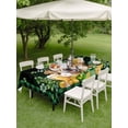 thumbnail image 3 of Outdoor Tablecloth with Umbrella Hole and Zipper, St Patricks Day Rectangle Table Cloth 60x84 Inch Waterproof Tablecloth, Watercolor Dogs Green Shamrock Plaid Picnic Table Cover for Patio Camping, 3 of 7