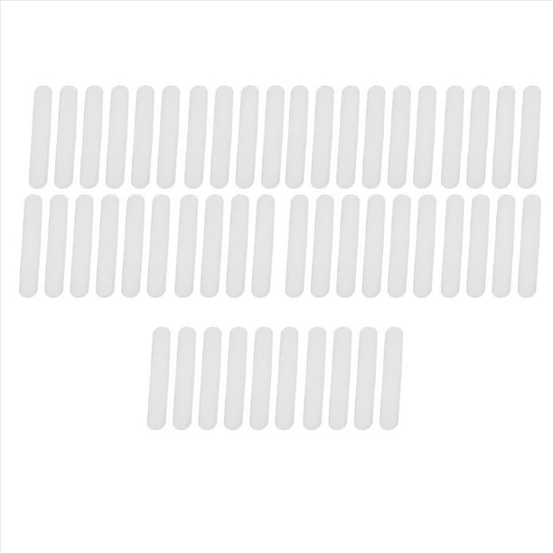 50 Piezas Desechables Cap Liner Absorbe la Humedad Banda para el Sudor Visera Sombrero Adhesivo Absorbe el Sudor Tiras Cinta,Blanco
