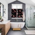 thumbnail image 3 of Cherry Rustic Kitchen Curtains 72 Inch Length, Spring Summer Tropic Fruit Black Grommet Top Bedroom Living Room Curtains, Light Filtering Cafe Curtain Drapes 2 Panels Set 104''x72'', 3 of 9