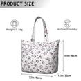 thumbnail image 4 of Cow Lovers Travel Tote, Highland Cow Rustic Print Weekender Duffel Bag, Buffalo Pattern Lightweight Multipurpose Carry-on for Women, 4 of 5