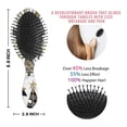 thumbnail image 6 of White Christmas Tree and Snowflake Pattern Hair Brush,Girls Detangling Hair Brush,Glide Through Tangles with Ease for Wet & Dry Hair,8.8"X2.8", 6 of 7
