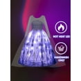 thumbnail image 4 of Disfraz De Reina De Hielo, Vestido De Malla LED Con Patrón De Nieve Para Niña, Trajes De Vestir Para Niños Para Navidad, Fiesta De Halloween, Actuación De Cumpleaños, Como Regalo (batería No Incluida), 4 of 4