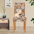 thumbnail image 4 of Yayeee 4 Pack Dining Chair Covers Stretch Parson Chairs Slipcovers Seat Protector, Rustic Floral, 4 of 6