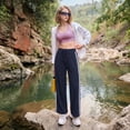 thumbnail image 3 of WQD Womens Yoga Sweatpants Joggers Wide Leg High Waisted Lounge Pants Comfy Workout Loose Pants with Pockets, 3 of 9