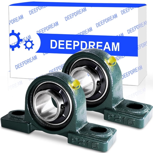 Cojinete tipo cojín DEEPDREAM UCP210-32, 2 pulgadas, 2 unidades