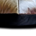thumbnail image 2 of The HomeCentric Decorative Pillow Covers With Zippers, Black & Brown Pack of 2, 18"x18" (45x45 cm) Throw Pillows, Faux Leather Patchwork Metallic Leather Throw Pillows, - Hide And Style, 2 of 3