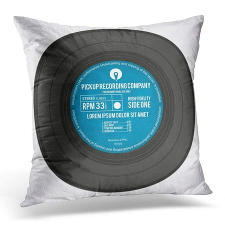 Vinyl Record Labels - ARHOME Label Vinyl Record Retro Old RPM Pad Beer Pillows case 20x20 Inches Home Decor Sofa Cushion Cover