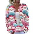 thumbnail image 2 of Otvok Womens Plus Size Chunky Cardigan Sweaters Button Up Fall Trendy Long Sleeve Knit Sweater for Christmas, 2 of 6