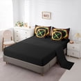 thumbnail image 5 of Manfei Green Yellow Gradient Light 7pcs Bedding Comforter Set,Video Games Theme Queen Bedding Sets,Modern Fashion Gaming Queen Sheet Sets For Boys,Ultra Soft Home Decor Reversible, 5 of 8