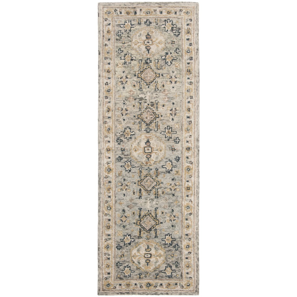 SAFAVIEH Aspen Stafford Oriental Wool Area Rug, Moss/Ivory, 2' x 3'