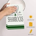 thumbnail image 5 of Taotanxi St. Patrick'S Day Kitchens Towel Green Luckys Clovers Dish Towel St. Patrick'S Day Decorations For Home Dry Dish Cloth 18X26 Inch, 5 of 6